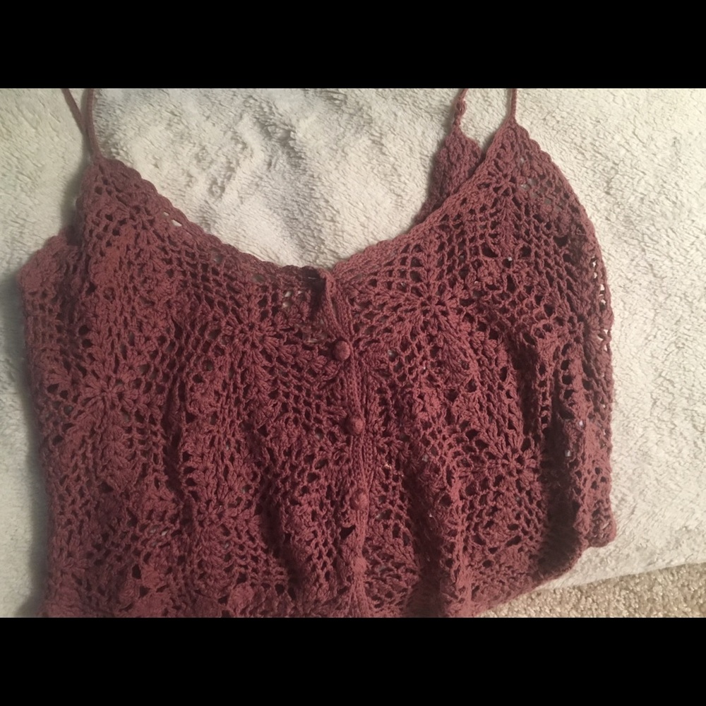 Hippie Knitted Button Down Top